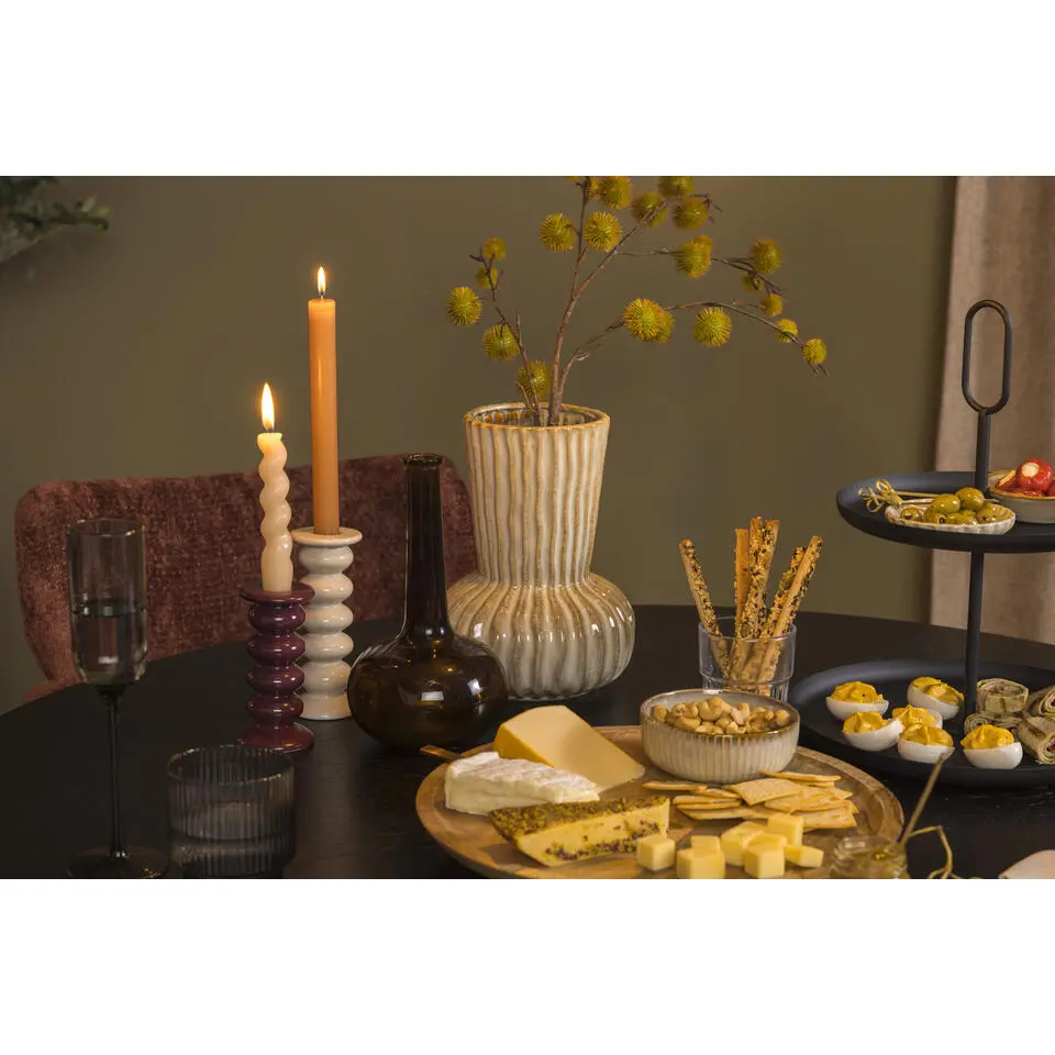 Vaas Oli - bruin - keramiek - 25x&Oslash;17,5 cm