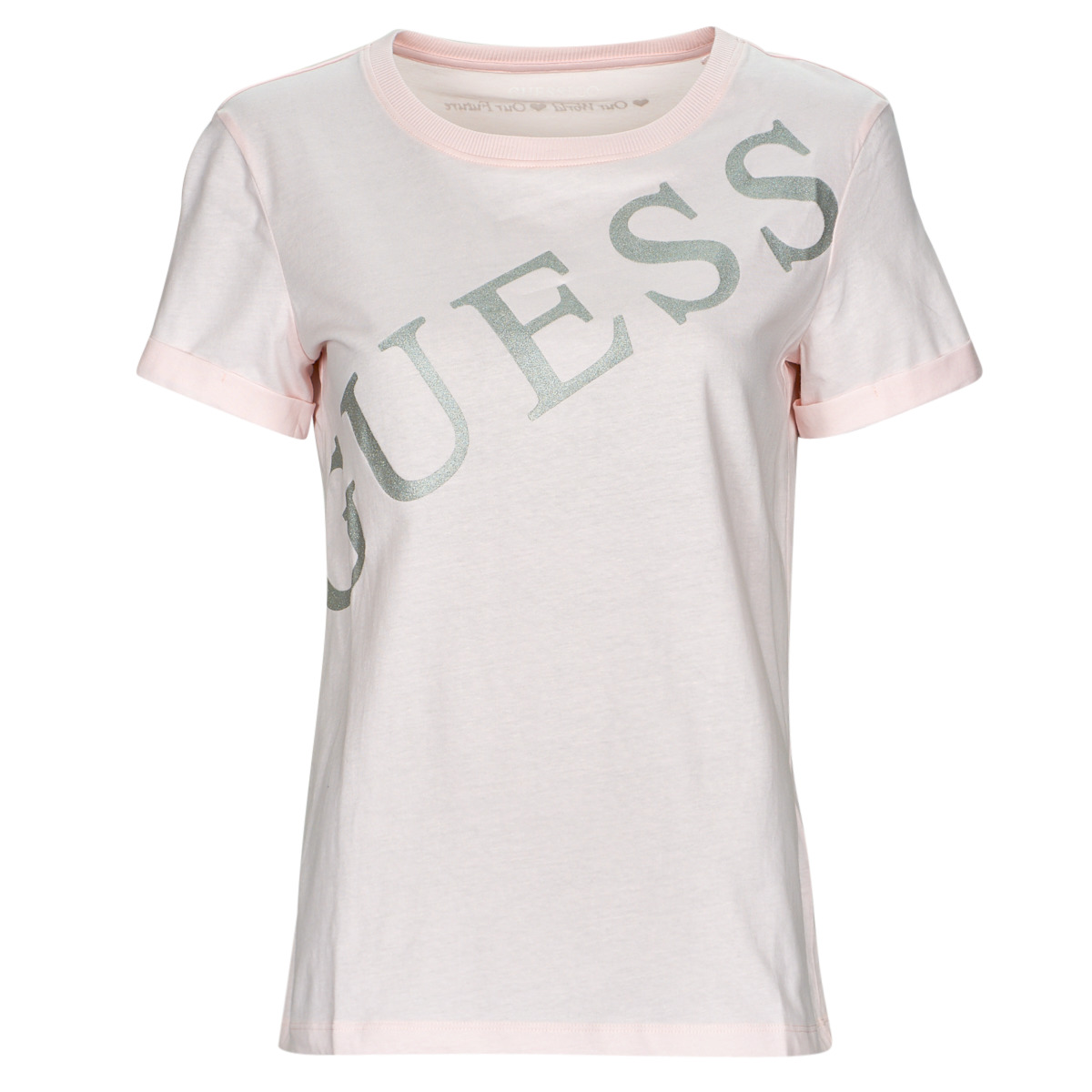 Guess - SS CN BENITA TEE - Pink