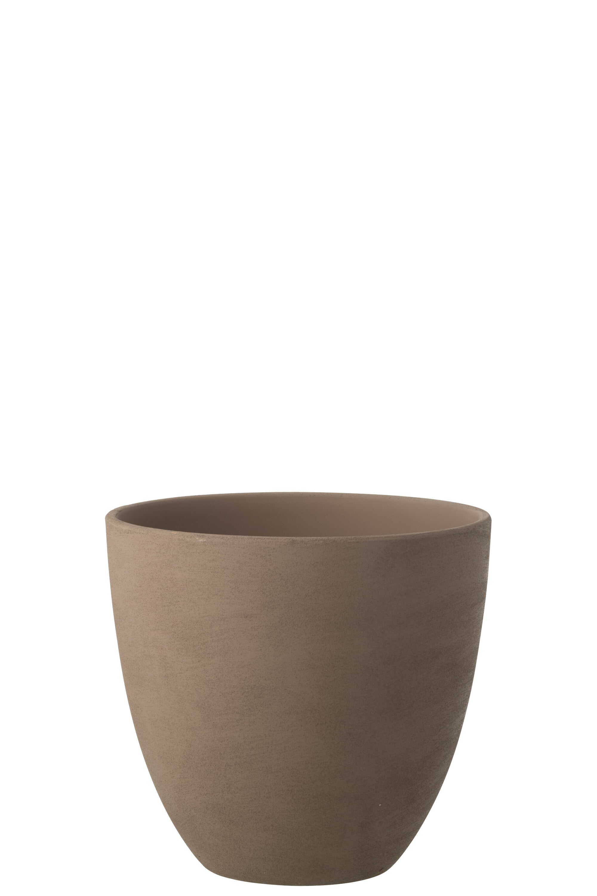 J-Line bloempot Rond - keramiek - taupe - large