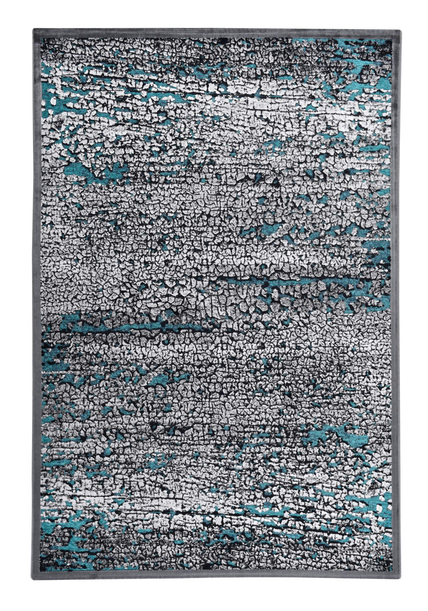 ORELIA - Tapis tissé plat très doux - turquoise multi 120x180 cm
