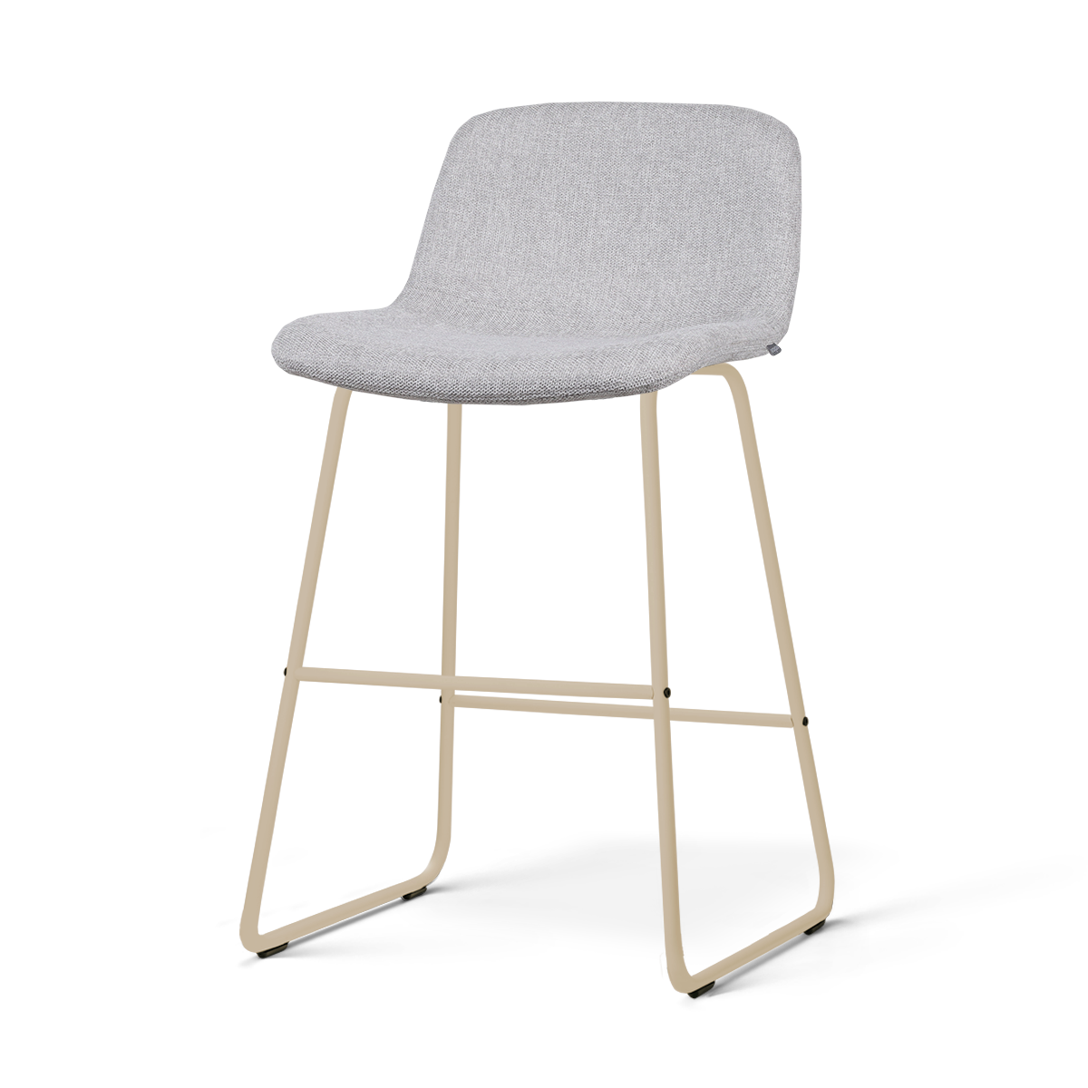Nolon Nino-Mats barkruk lichtgrijs - beige onderstel - 65 cm