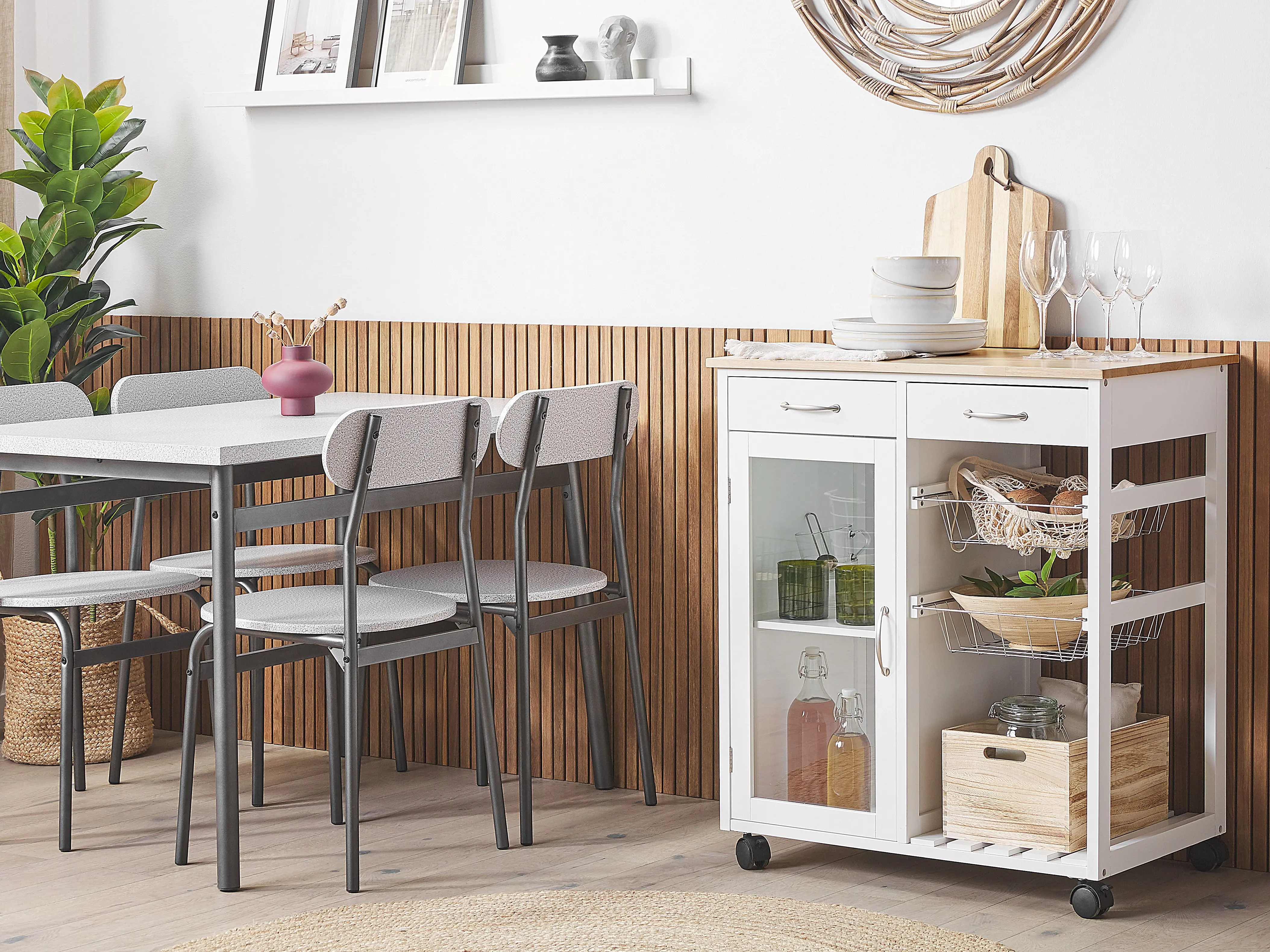 Kitchen Trolley BOVES White