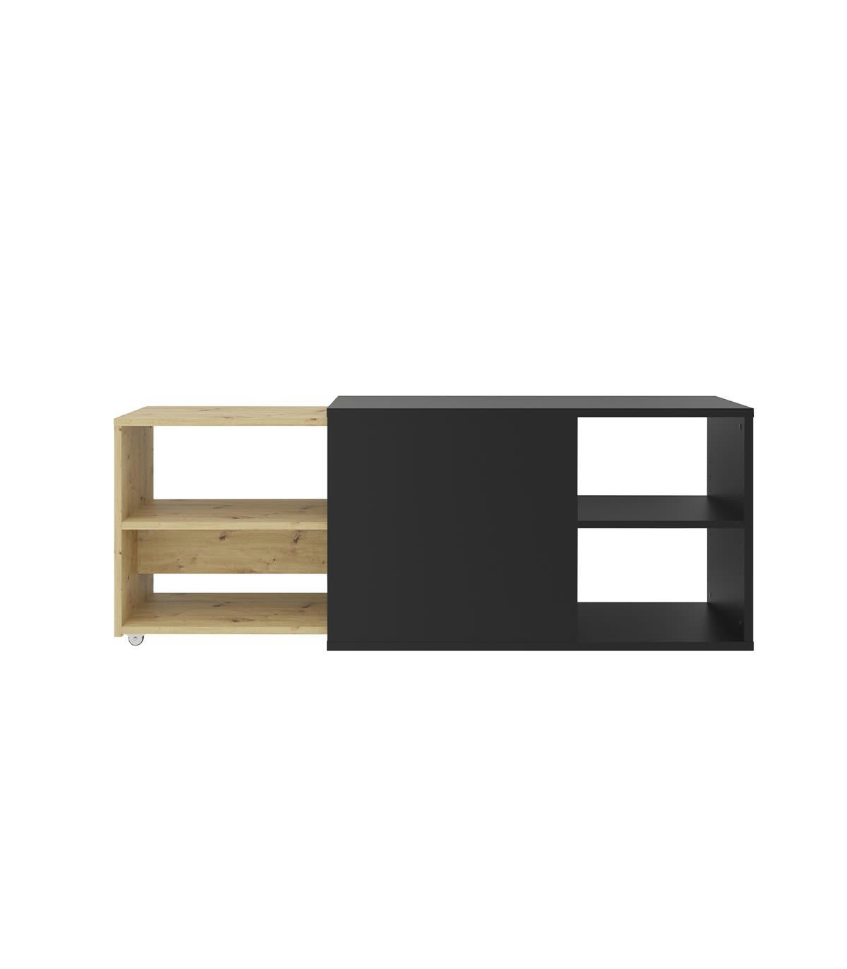 SLIDE 2 - Meuble TV modulable 4 étagères - L133,5 cm