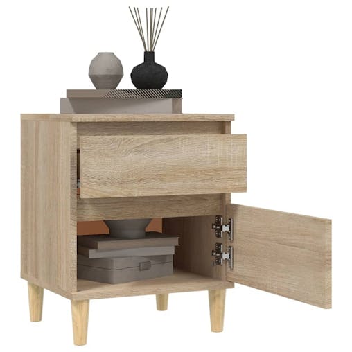 NNEVL Bedside Cabinet Sonoma Oak 40x35x50 cm