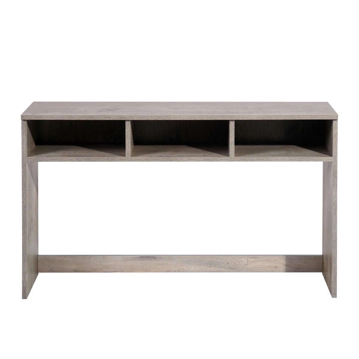 CONSOLE TABLE - Meuble Console Gris 3 niches de rangement 100**30*60