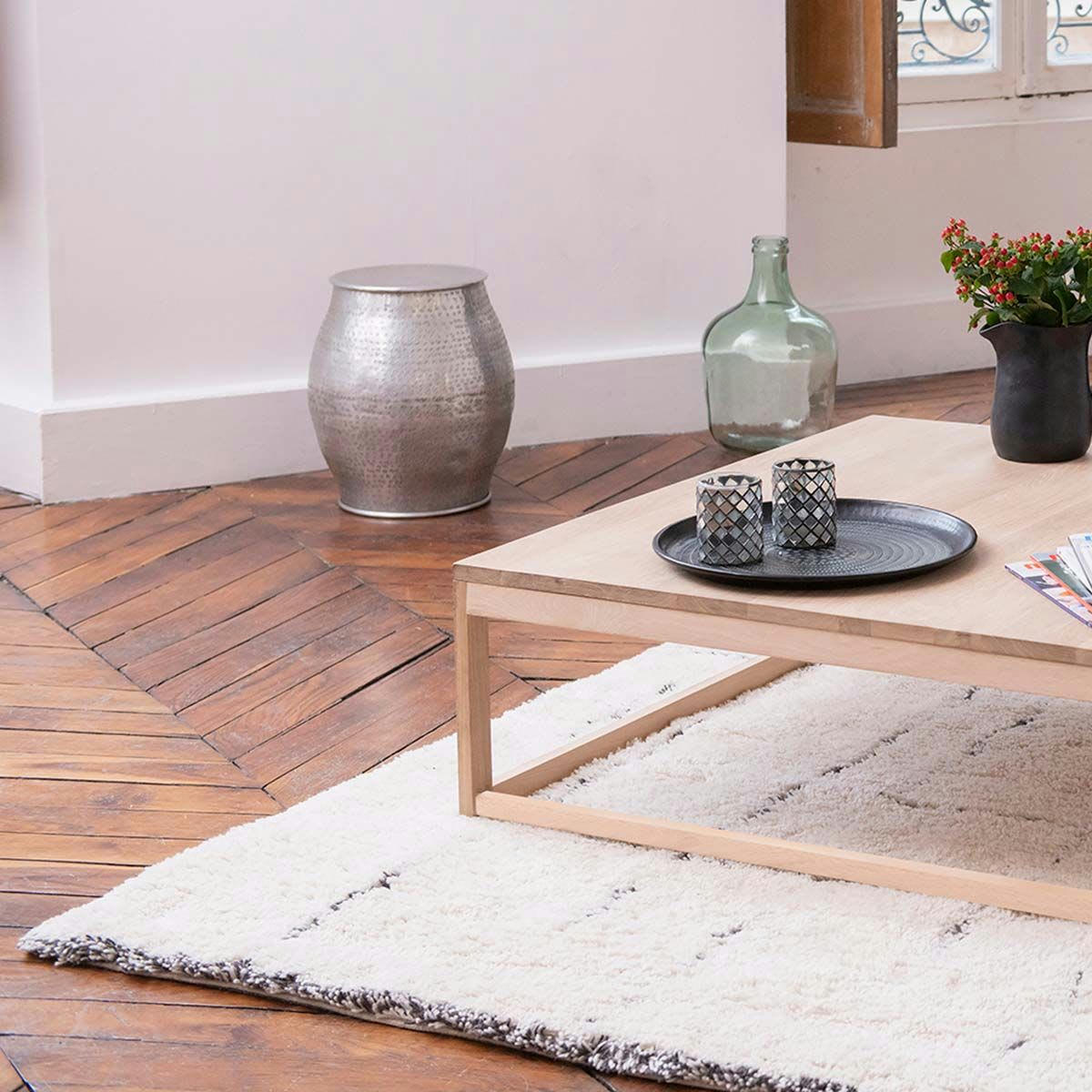 - Tapis berbère à motifs géométriques