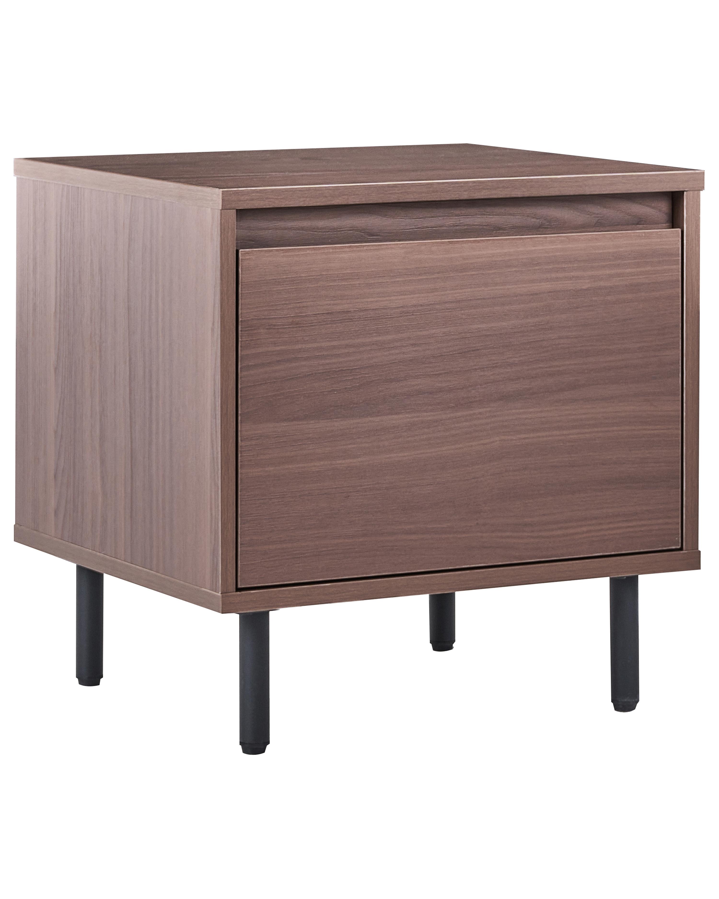 1 Drawer Bedside Table NIKEA Dark Brown