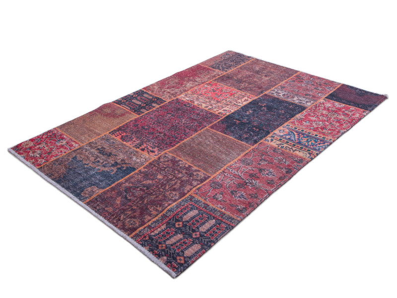 Dywan bawełniany Pescara patchwork wielokolorowy 80x 150