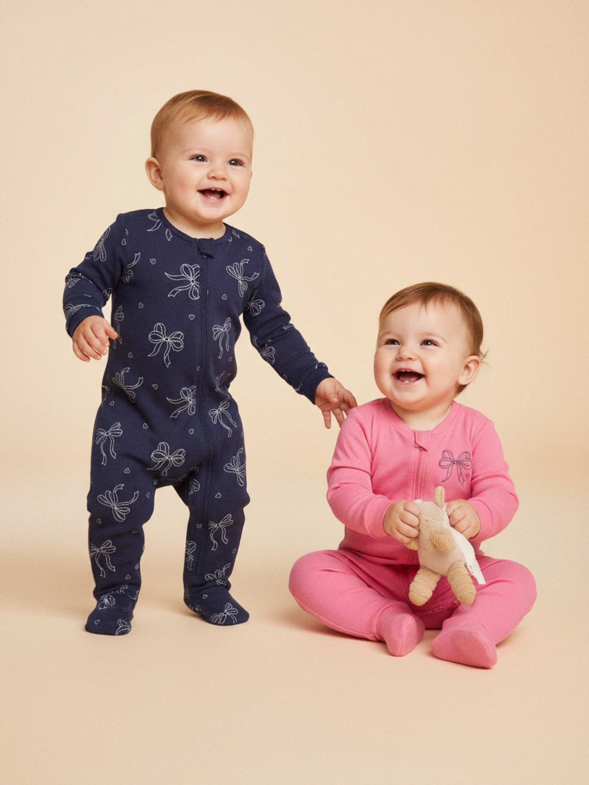 Bawełniany pajacyk ze wzorem 2 pack