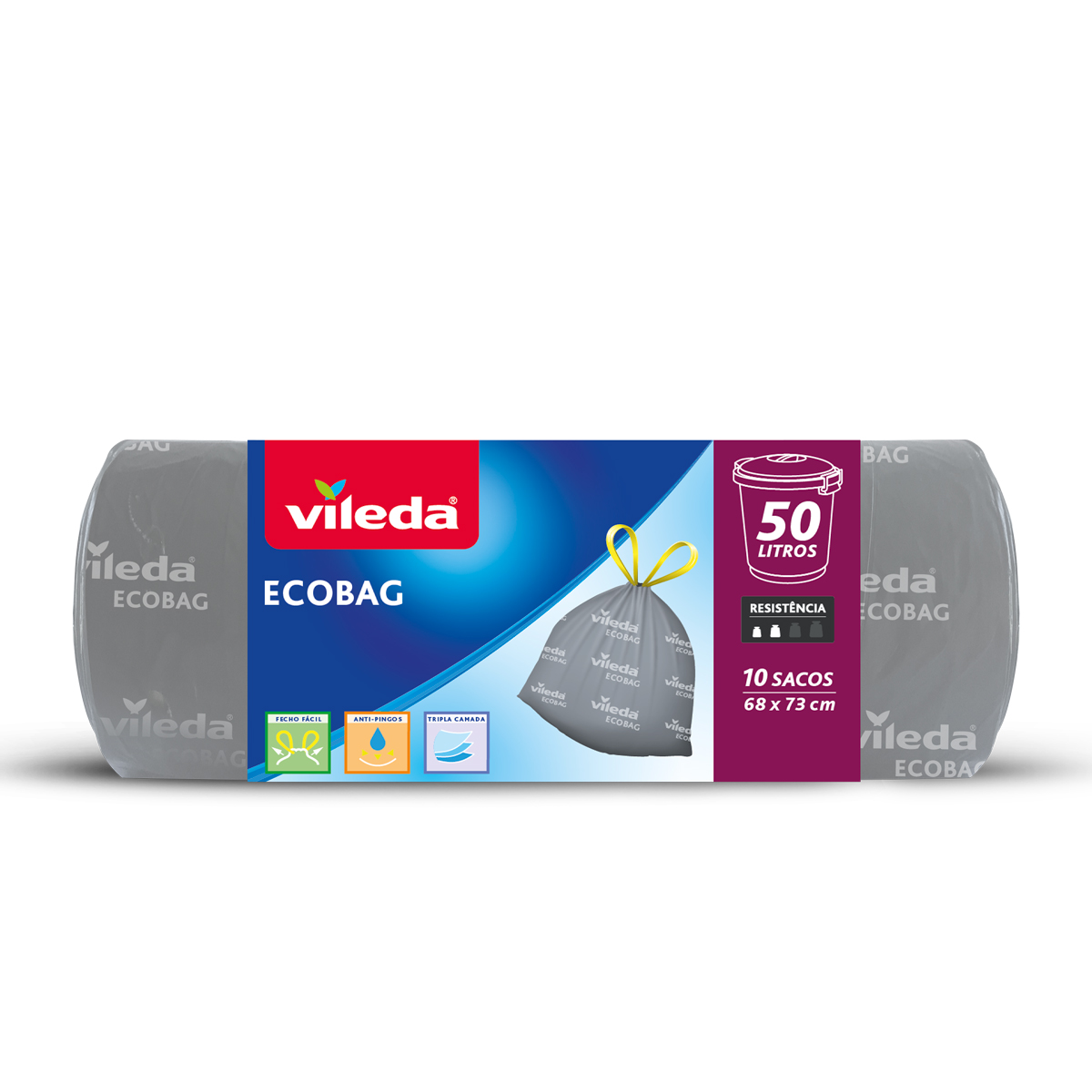 Saco de lixo ecológico 50l VILEDA