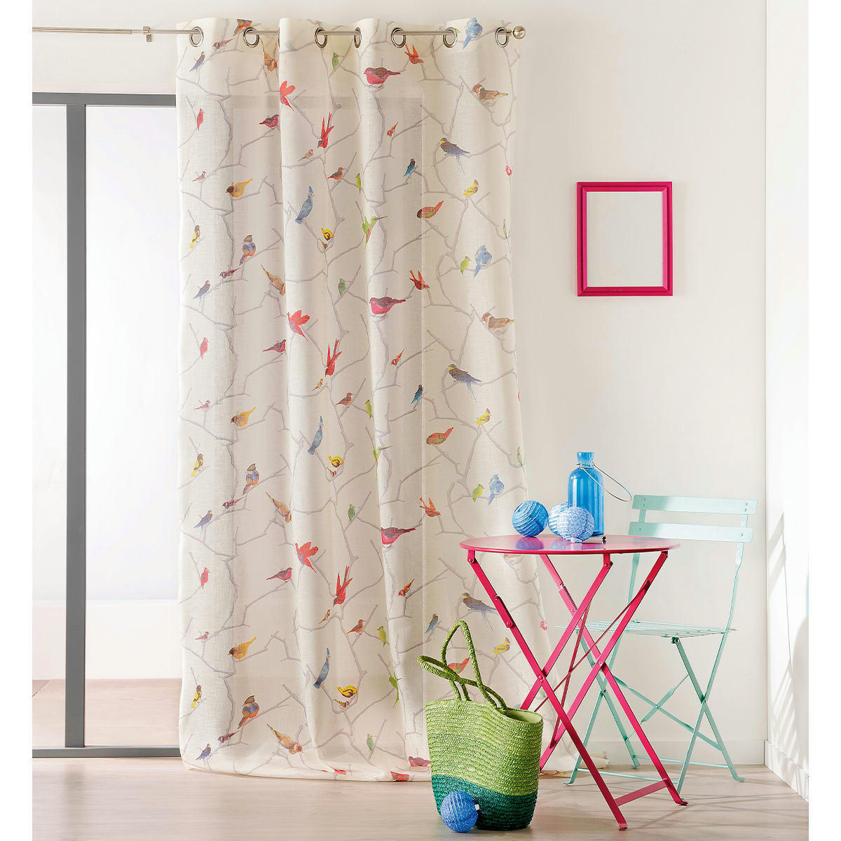 - Rideau occultant bucolique imprimé 