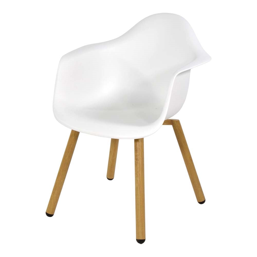 Lesli Living bistrostoel Montreux - wit - 62,5x44x82,5cm - set van 4