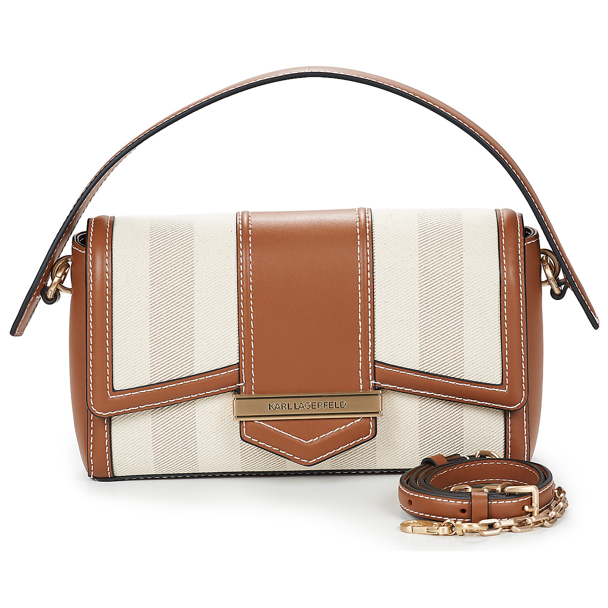 Karl Lagerfeld - K/NOVA MD CB HERR CANVAS - Beige / Cognac