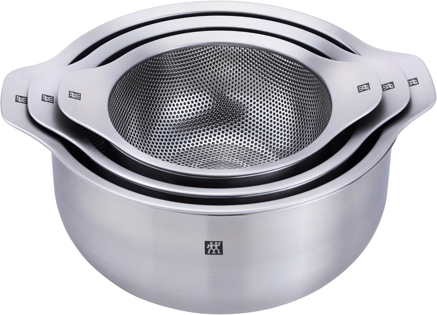 ZWILLING Prep 6-pc Brushed Stainless Steels Nesting Bowls & Strainers Set