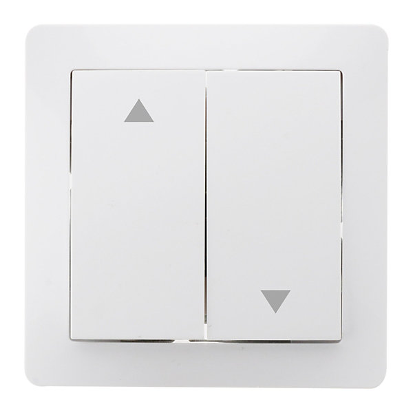 Bouton poussoir volet roulant - Blanc - Orys - Zenitech