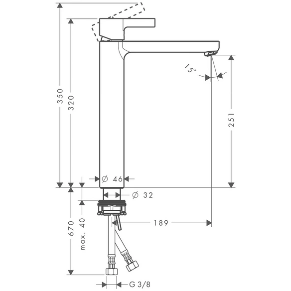 Waschtischarmatur »Metris S«, Messing