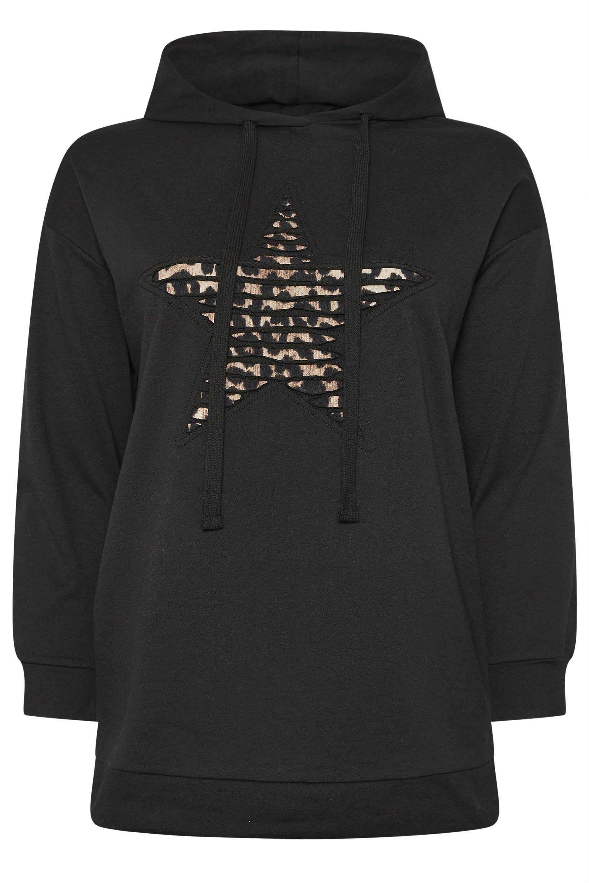 Yours Leopard Star Hoodie