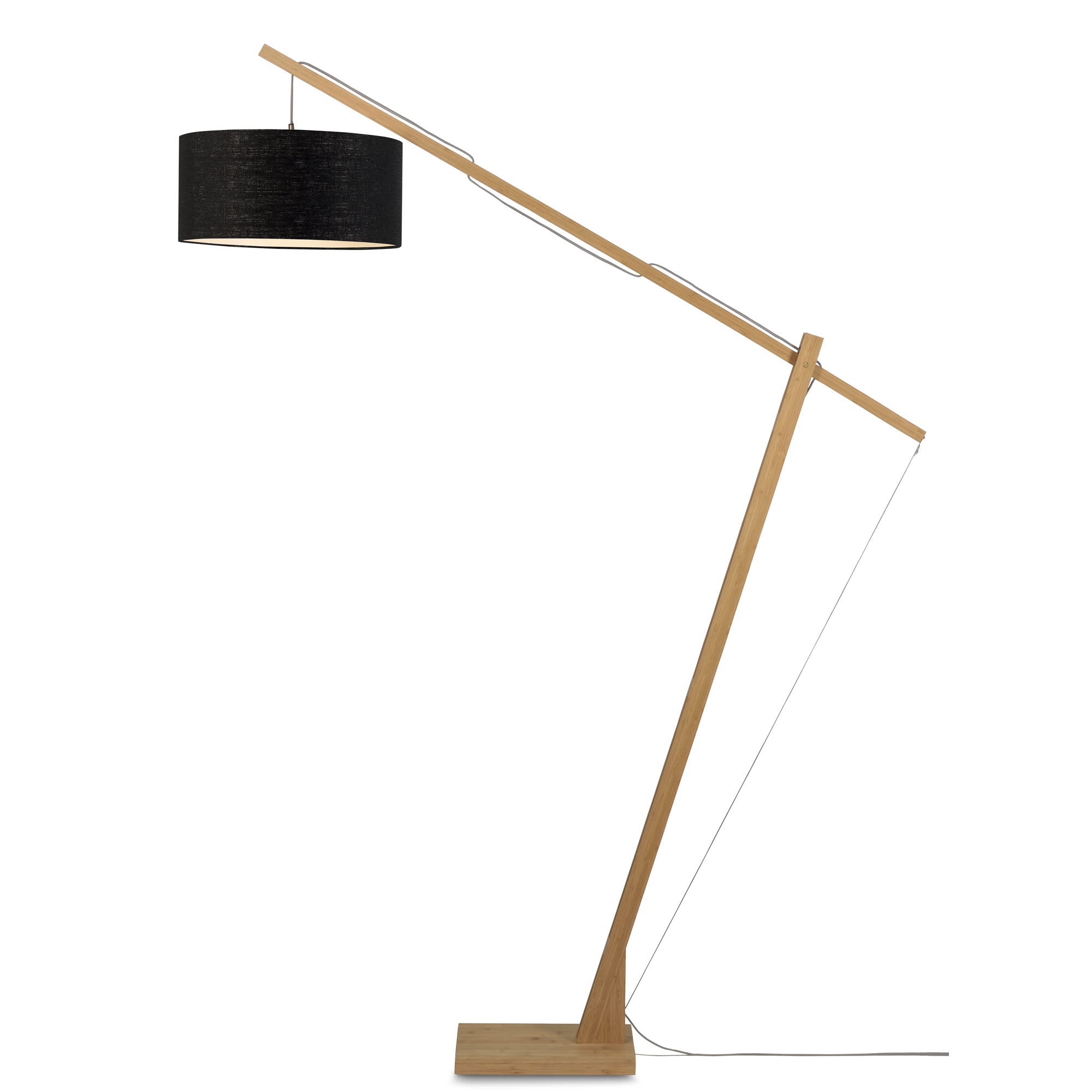GOOD&MOJO vloerlamp Montblanc - bruin - Ø47cm