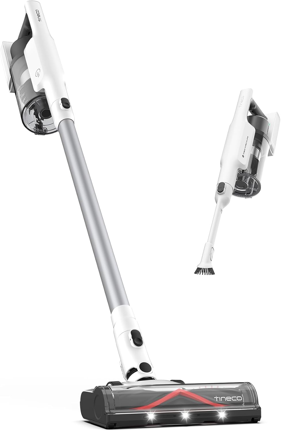 Tineco A30S Cordless Stick Vacuum, 160W Suction 60 Minute Run Time, 1 Litre Trash Can, Tangle-Free Brush, PureCyclone Tech, LED Headlight (A Series-A30)