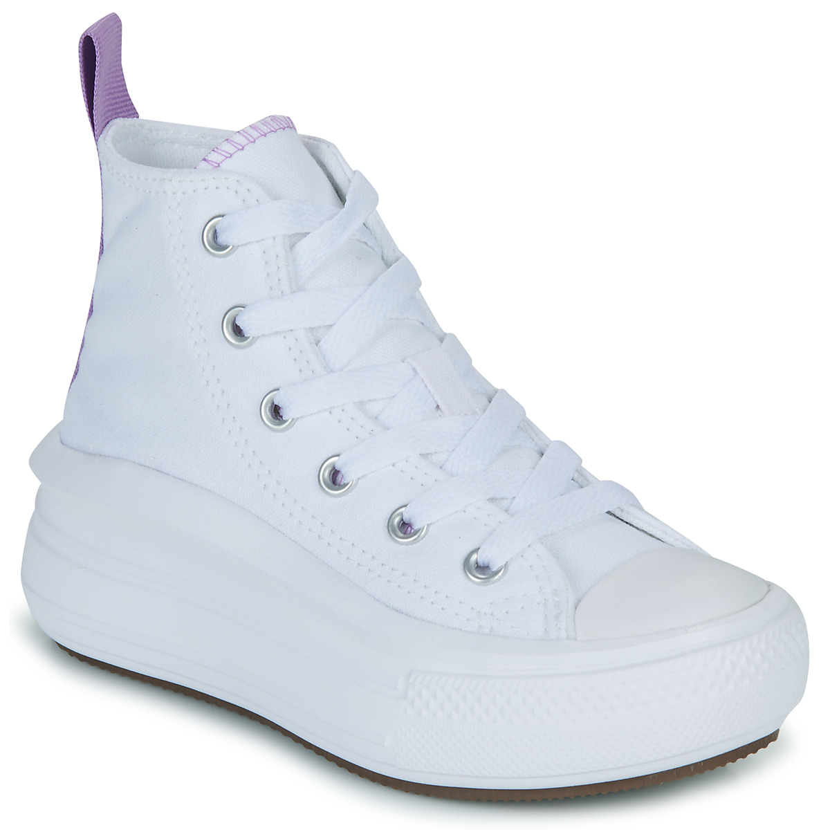 Converse - Chuck Taylor All Star Move Platform Foundation Hi - White / Lilac
