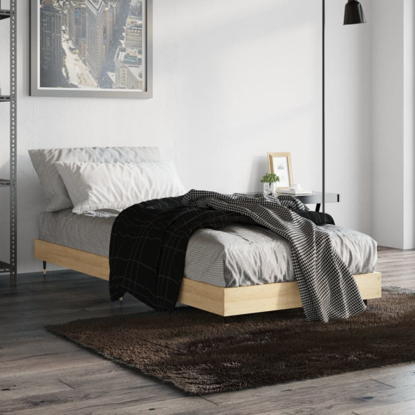 Łóżko Drewniane Rama Łóżka Sofa Brązowe Do Sypialni Pokoju 75x190 cm