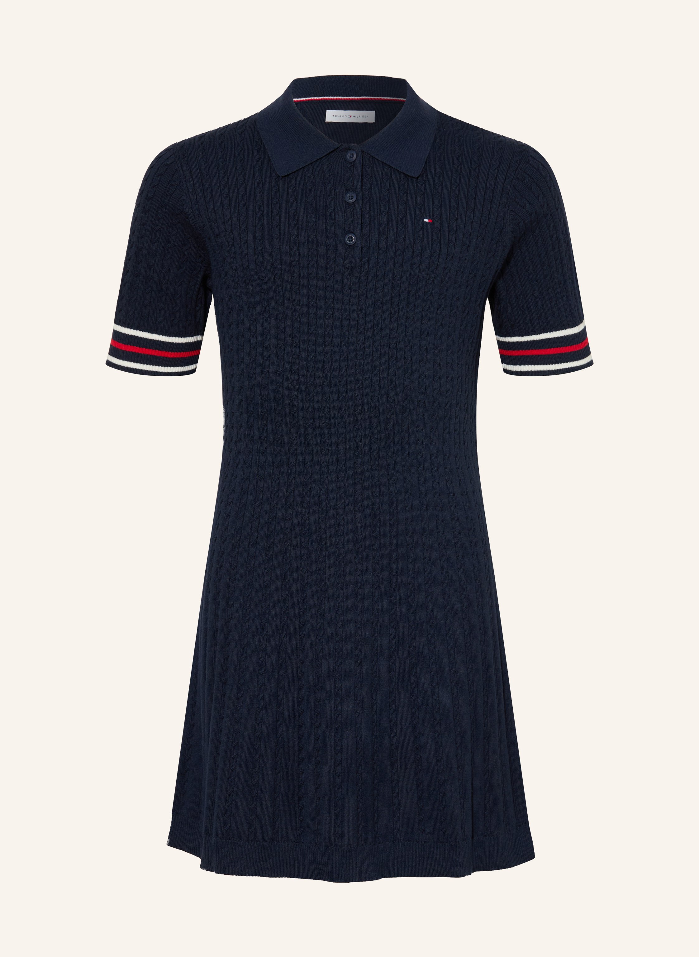 TOMMY HILFIGER Strick-Polokleid