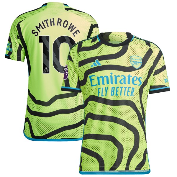 Emile Smith Rowe Arsenal adidas 2023/24 Away Authentic Player Jersey - Yellow/Red