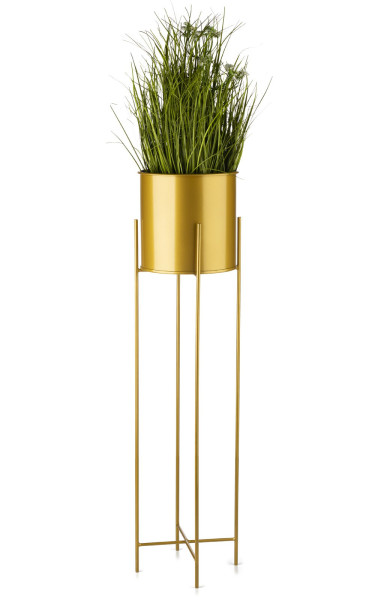 Kwietnik na kwiaty osłonka 95 cm złotym GLAMOUR