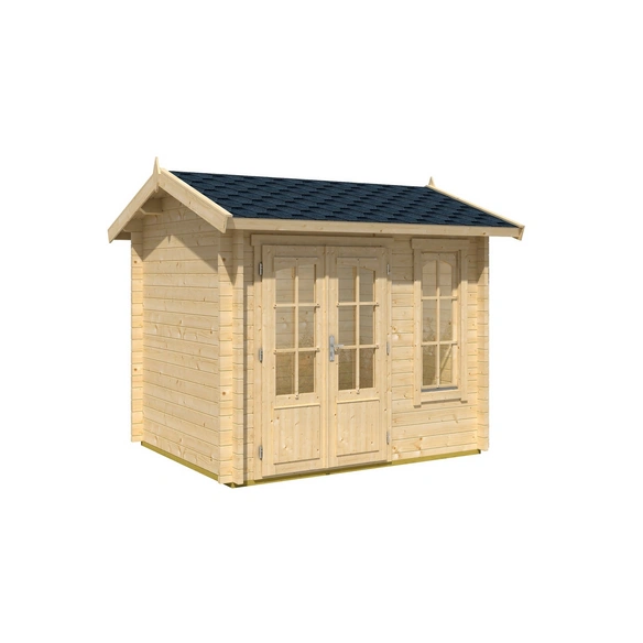 Blockbohlenhaus »Alex«, BxHxT: 290 x 245, 1 x 254, 1 cm (Außenmaß inkl. Dachüberstand)