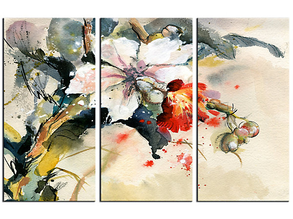 DECLINA, Tableau toile imprimée abstrait, Cadre déco toile murale moderne Gienah, 90X60 cm