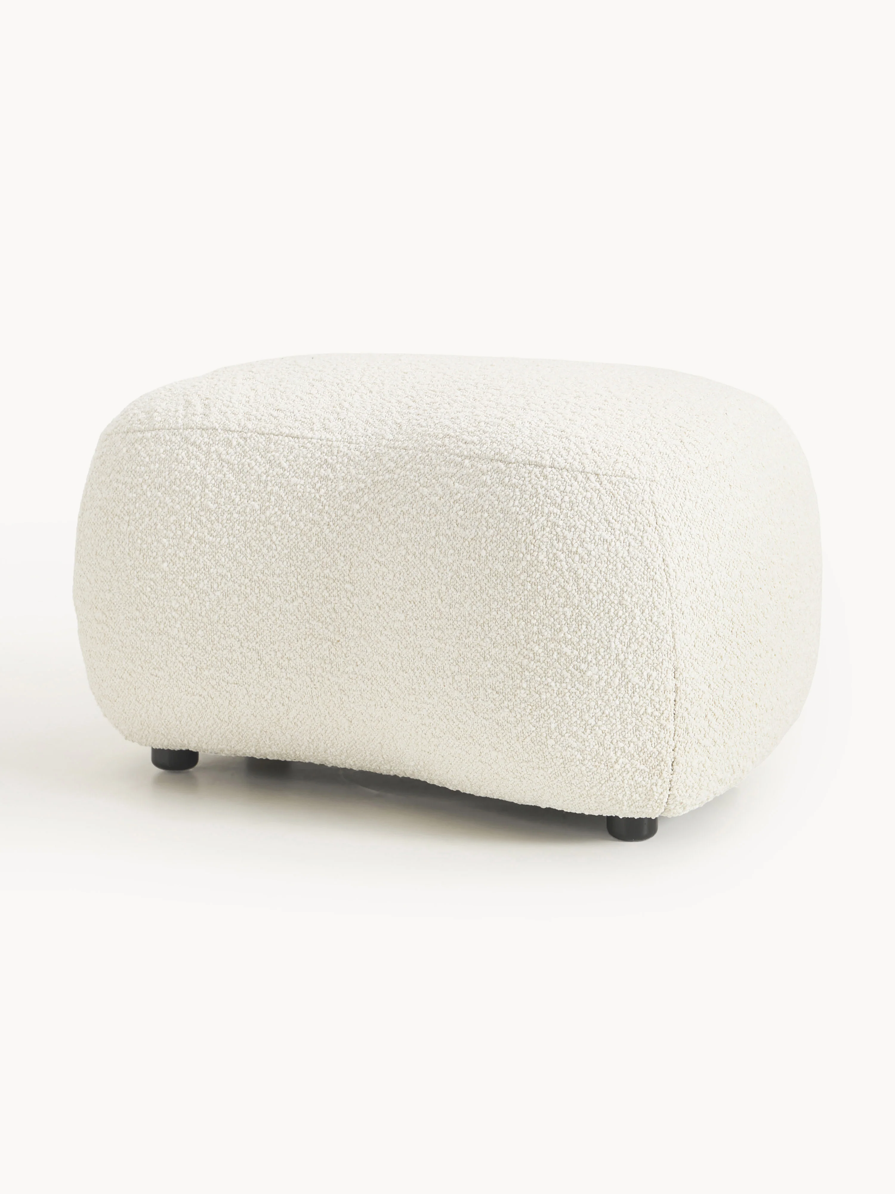 Bouclé-Sofa-Hocker Alba