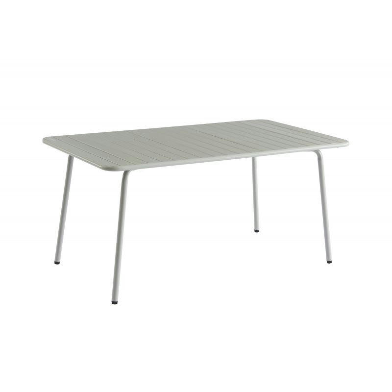 PANTONE - Table de jardin en acier gris glacier 160x190 cm