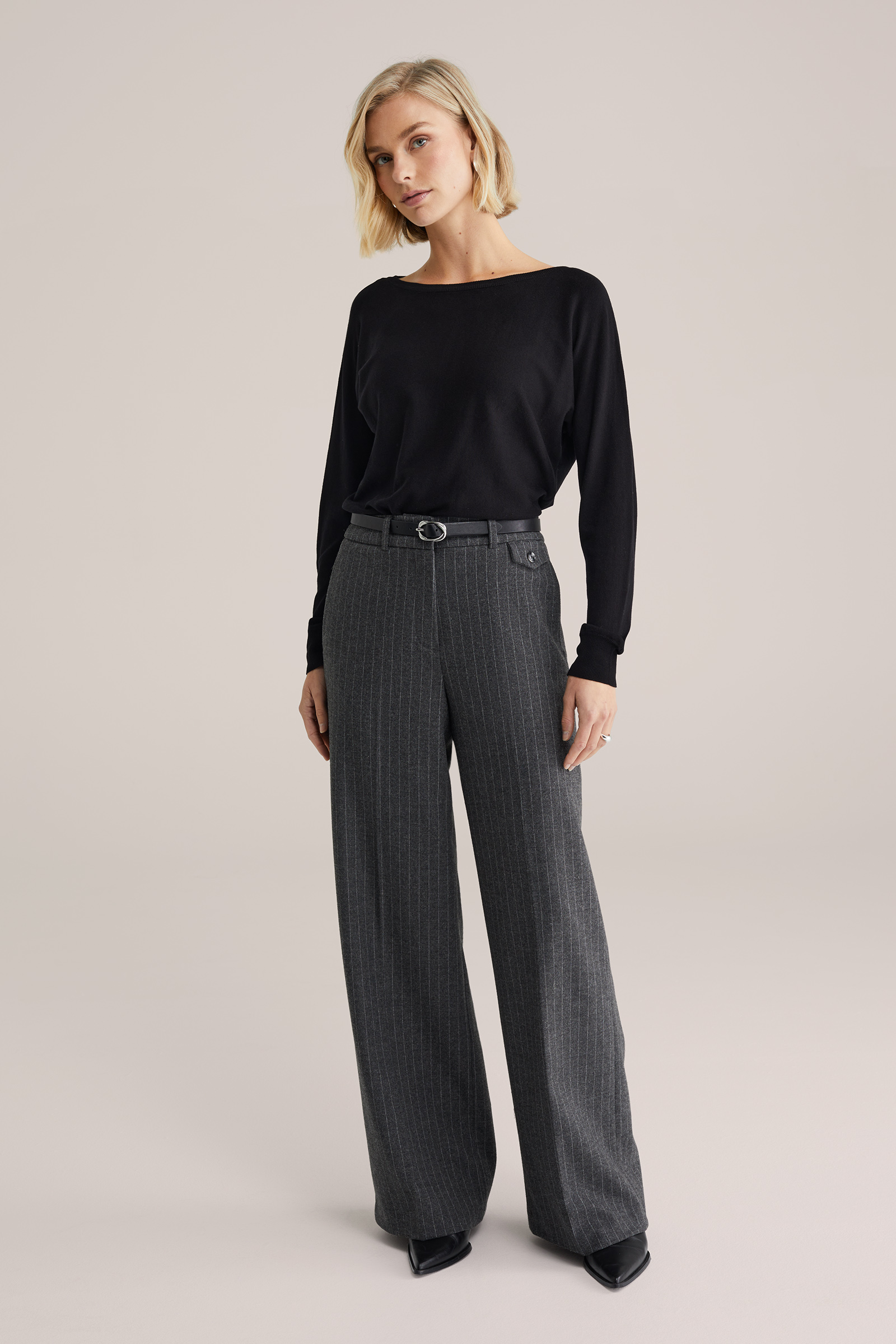 Dames trui met boothals