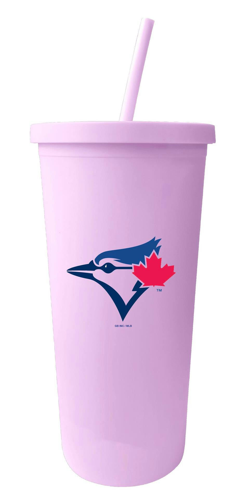 Toronto Blue Jays Straw Lid Tumbler, Assorted Colours