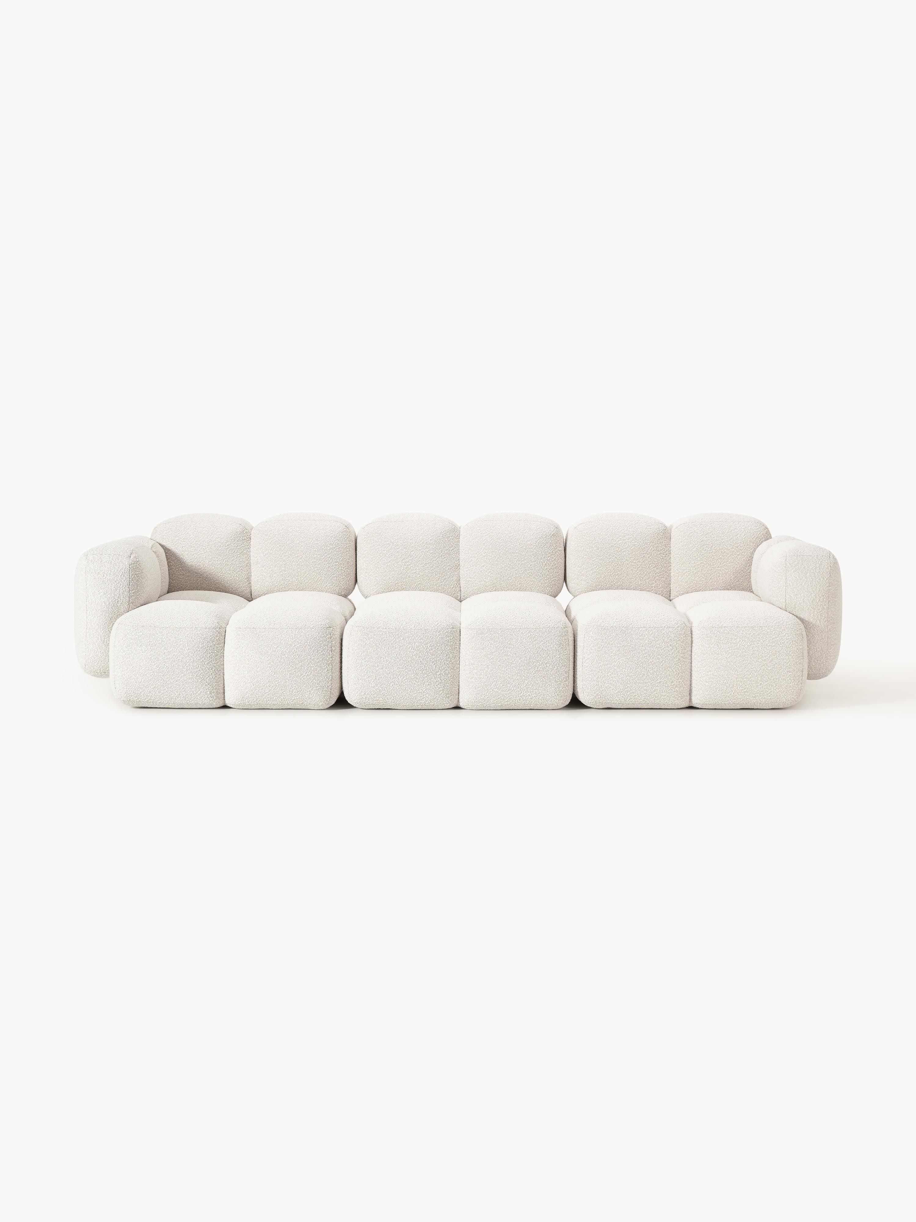 Modulares Sofa Tayla (4-Sitzer) aus Bouclé