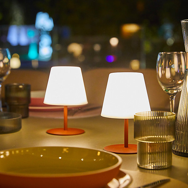 2 Lampes de table TWINS Terracotta H16cm