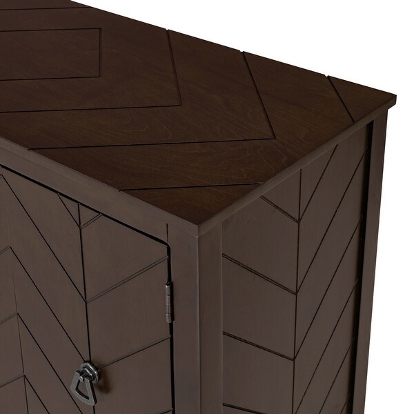 Accent Storage Cabinet Wooden Cabinet with Adjustable Shelf