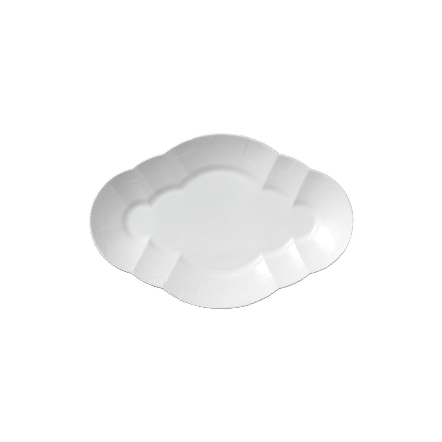 Hvid Elements fad 38,5 cm