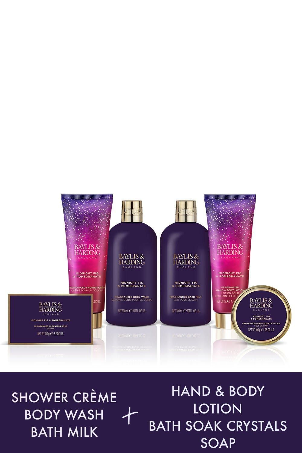 Baylis & Harding Midnight Fig & Pomegranate Ultimate Bathing Large  Gift Set