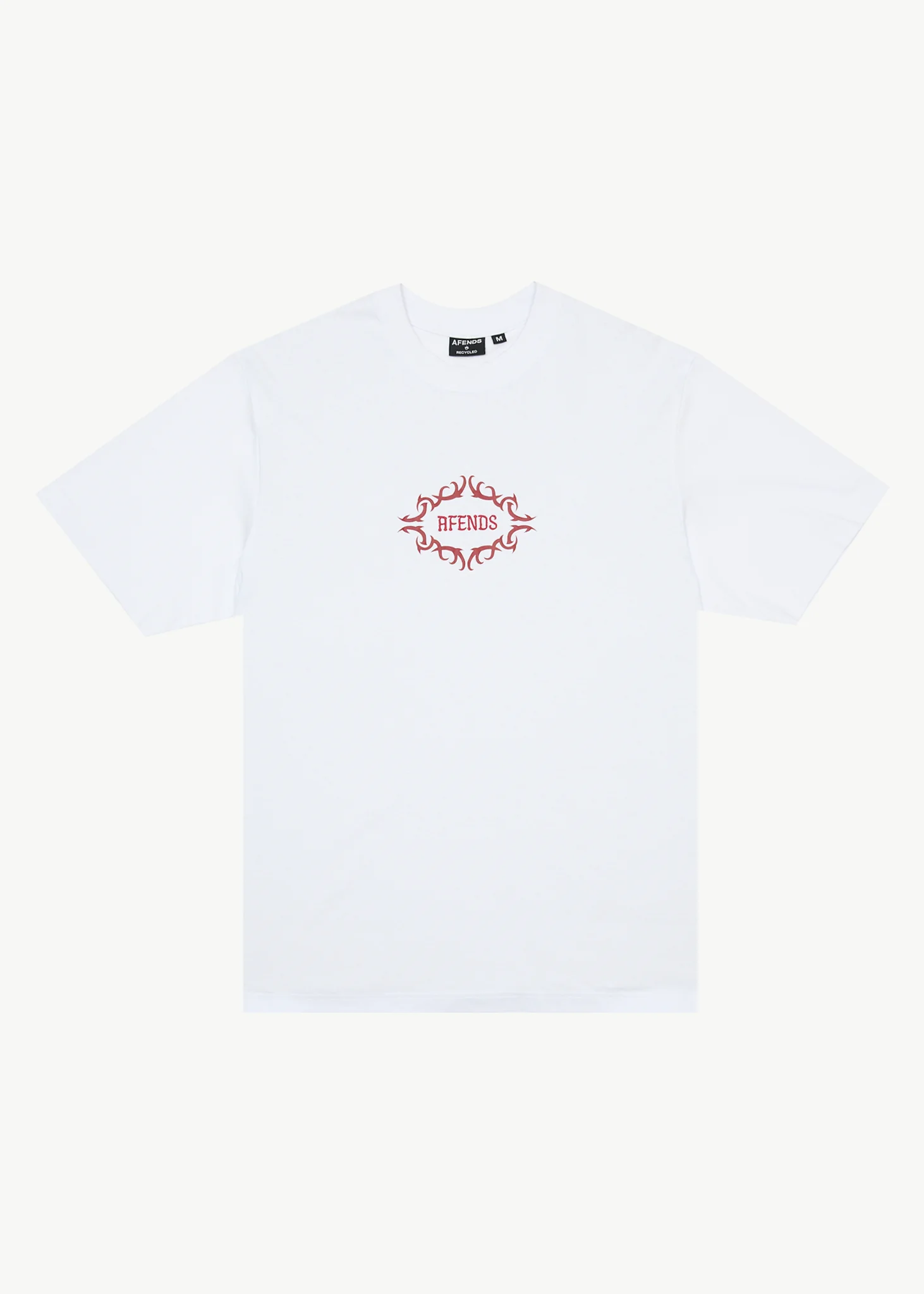 AFENDS Mens My Tribe - Heavyweight Retro Tee - White