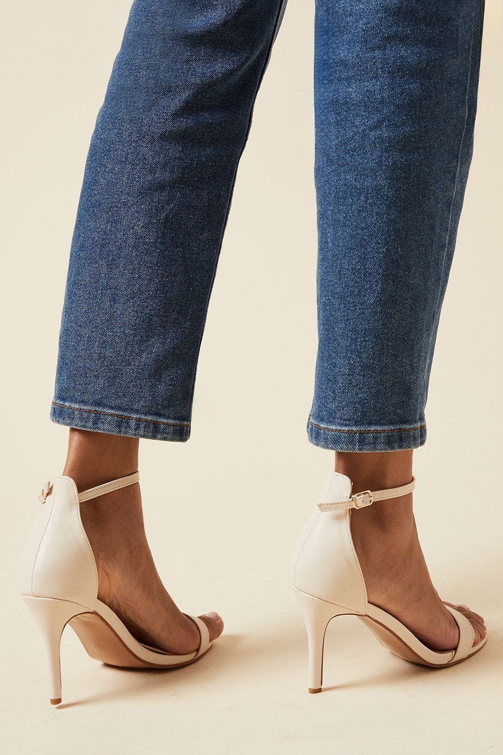 Dorothy Perkins Wide Fit Tyla Barely There High Stiletto Heel Sandals