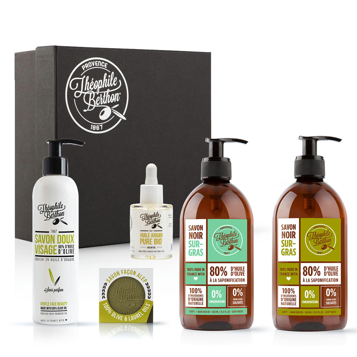 ROBINSON - Coffret 5 soins visage et corps et savons à l’huile d’olive