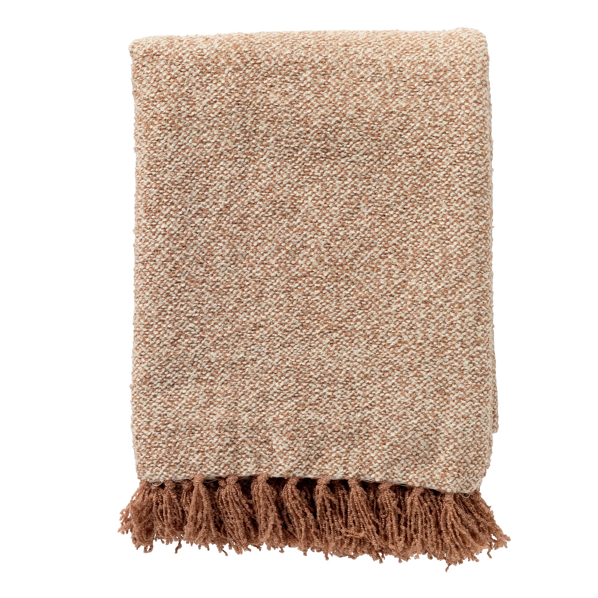 SALLY - plaid 140x180 cm - gemêleerd - 100% gerecycled - Cork - roze
