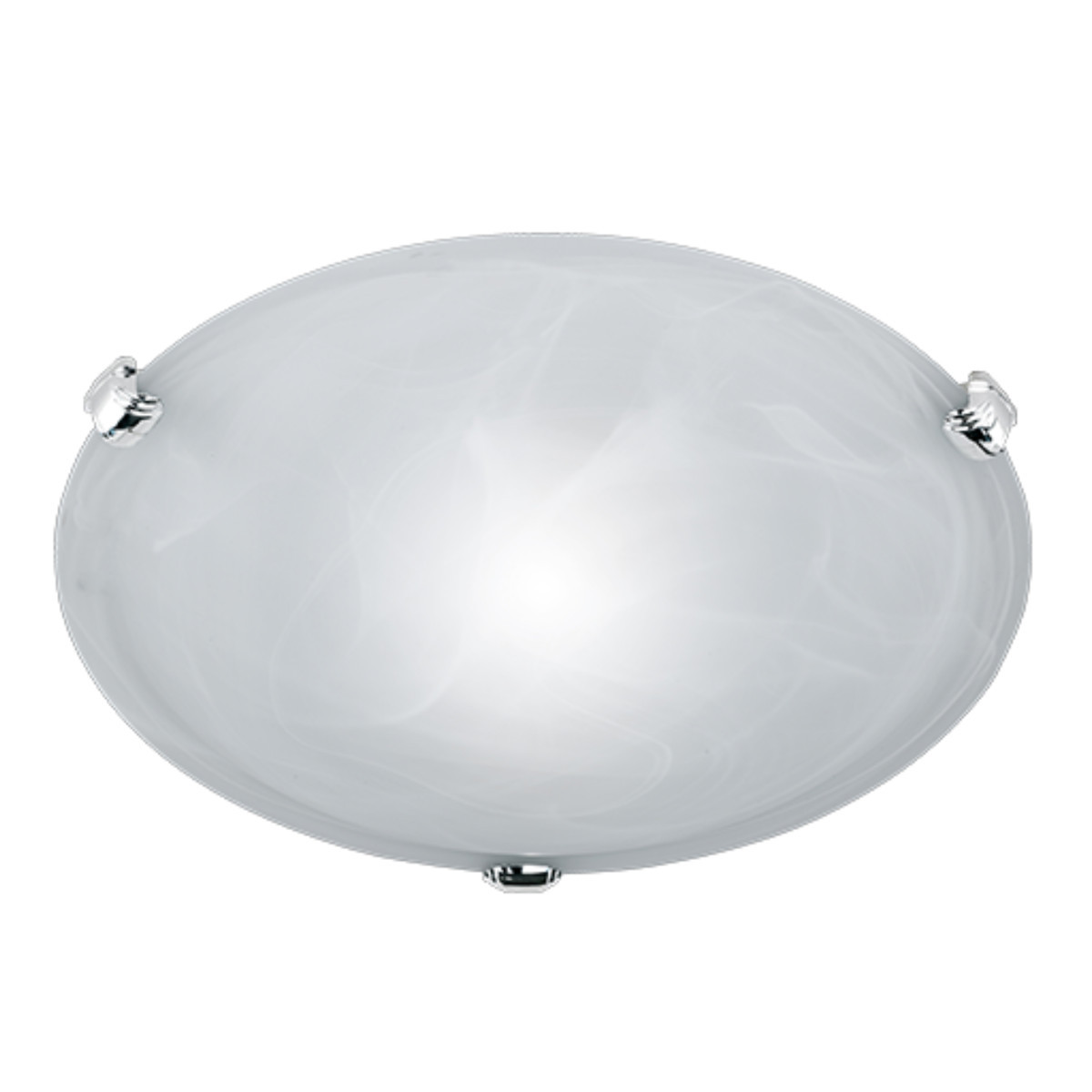 Plafonsrebrno-biały okrągły 30cm ADRIAN 1xE27x40W IP20 Trio
