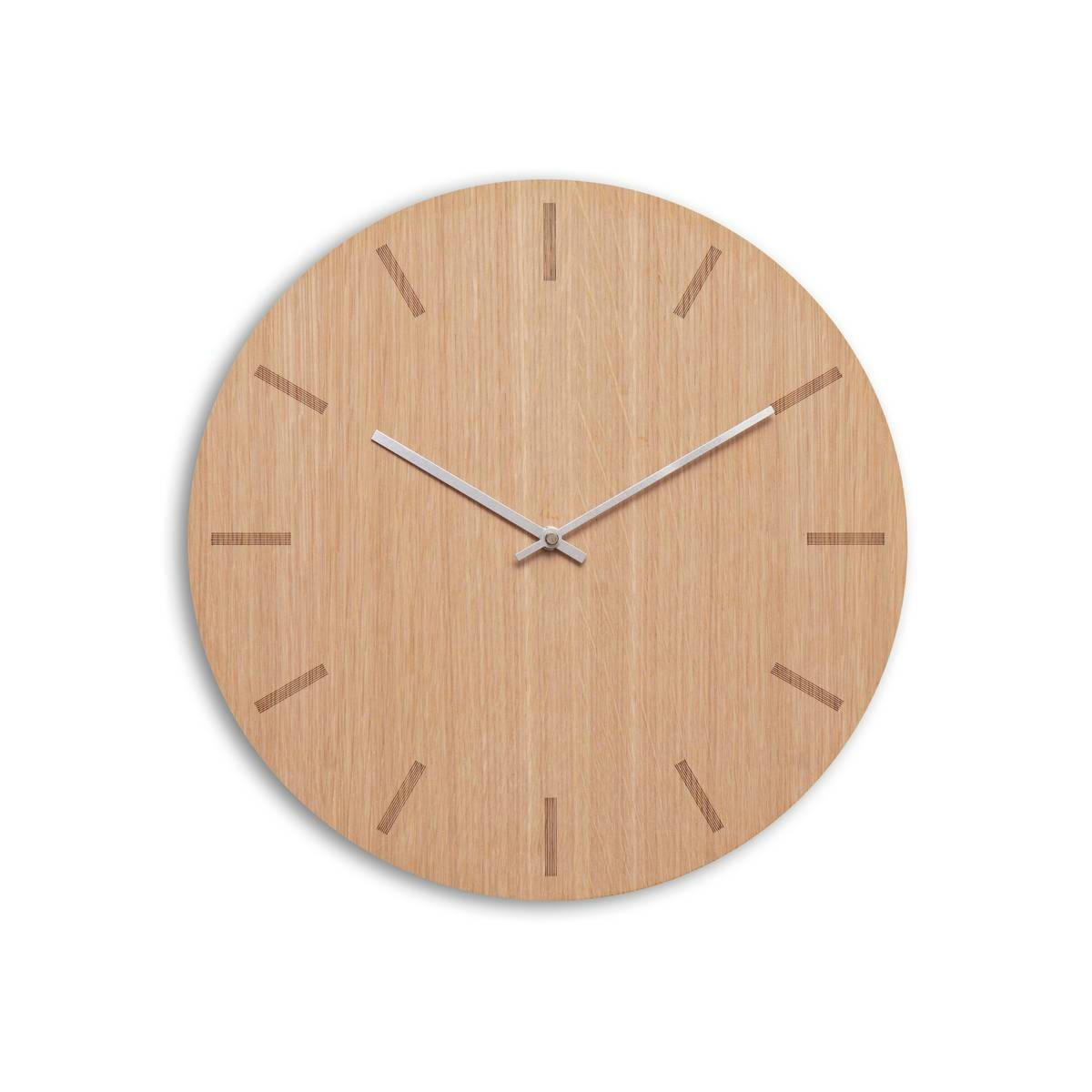 - Horloge murale en bois beige D38cm