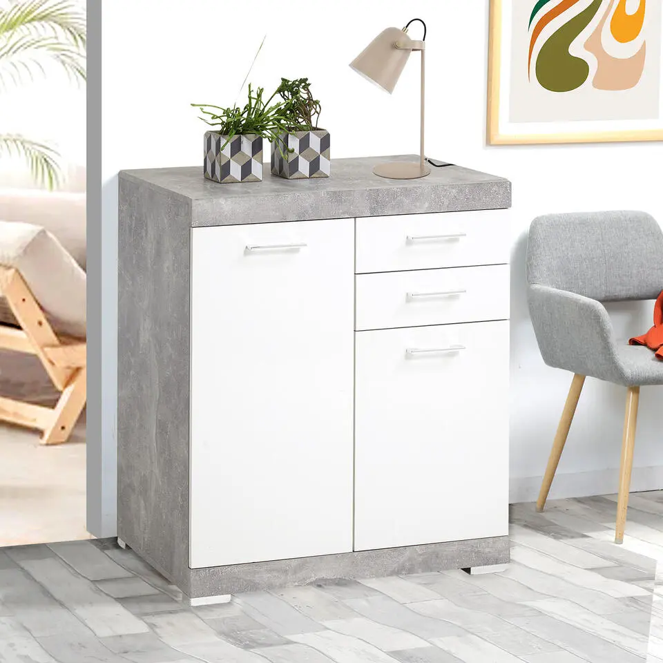 Calicosy - BRISTOL Buffet - Ambachtelijk eiken - 34,9x80x89,9 cm