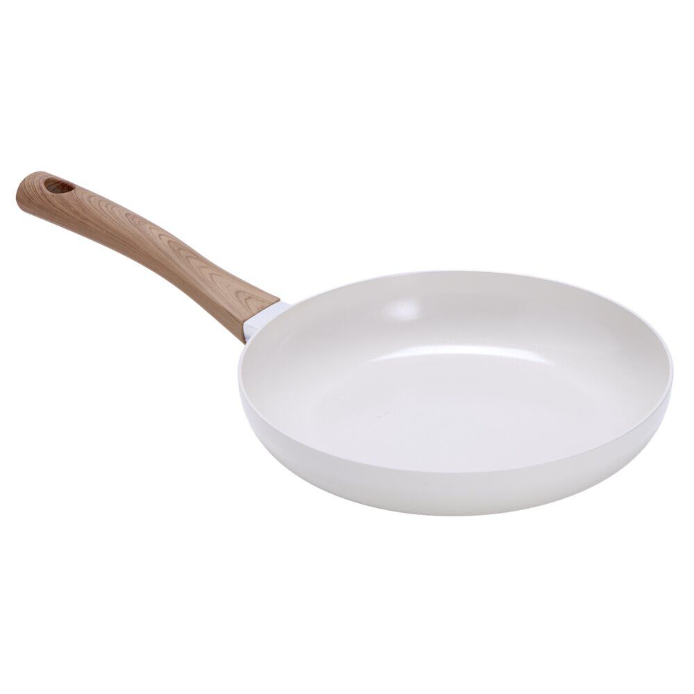 Poêle anti adhésive tous feux manche effet bois Ø24cm (2 modèles)