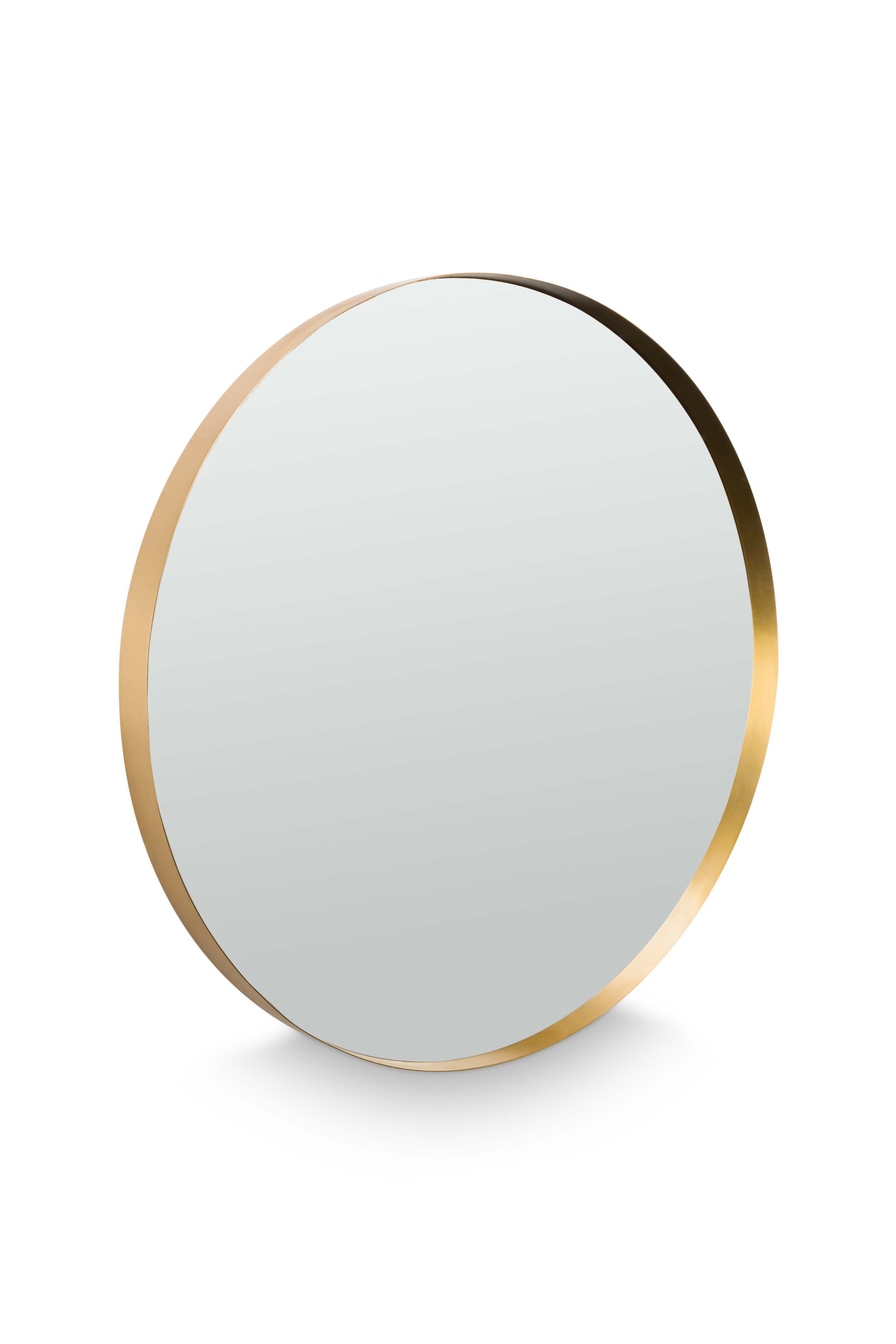 vtwonen Ronde Spiegel om te Hangen - Woondecoratie - Diep Goud - 60cm