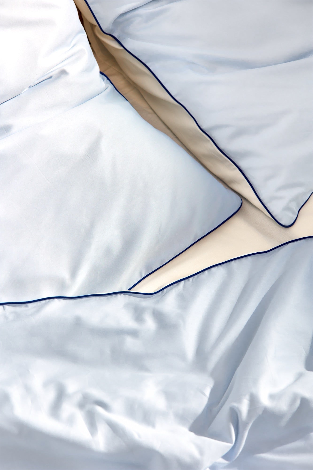 noo.ma OBA Kussensloop - 50x60 cm - Baby Blue