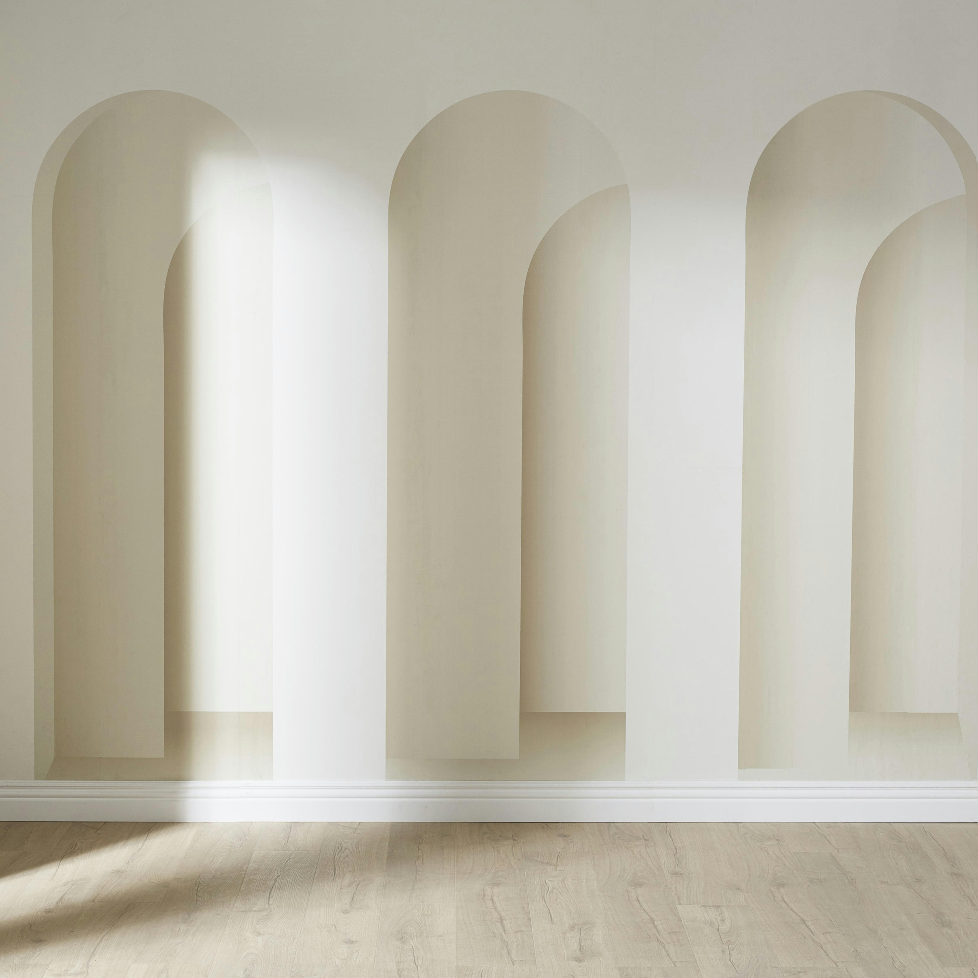 AURIGA - Papier peint panoramique intissé arches beiges 336x300